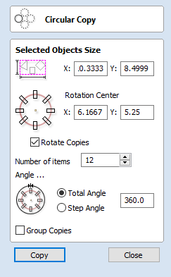 Draw Circular Array Copy Form